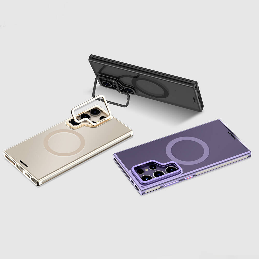 Youngkit Crystal Grid Galaxy S24 Ultra Magsafe Şarj Özellikli Sararma Önleyici Telefon Kılıfı - 11 Youngkit Crystal Grid Galaxy S24 Ultra Magsafe Şarj Özellikli Sararma Önleyici Telefon Kılıfı - 11